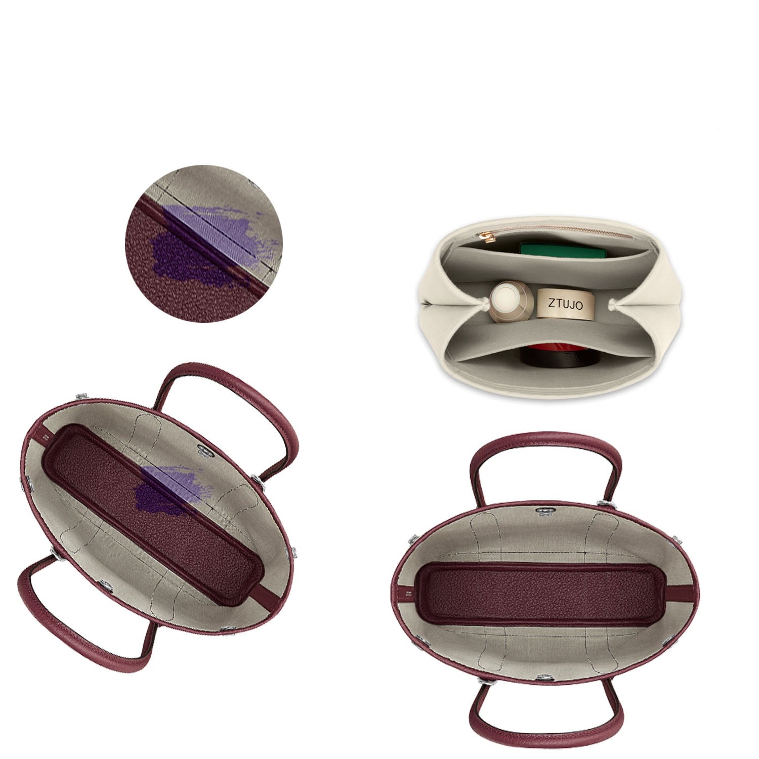 WKŁADKA INNERBAG do organizacji wnętrza torebki Hermes Garden Party 28 product image 4