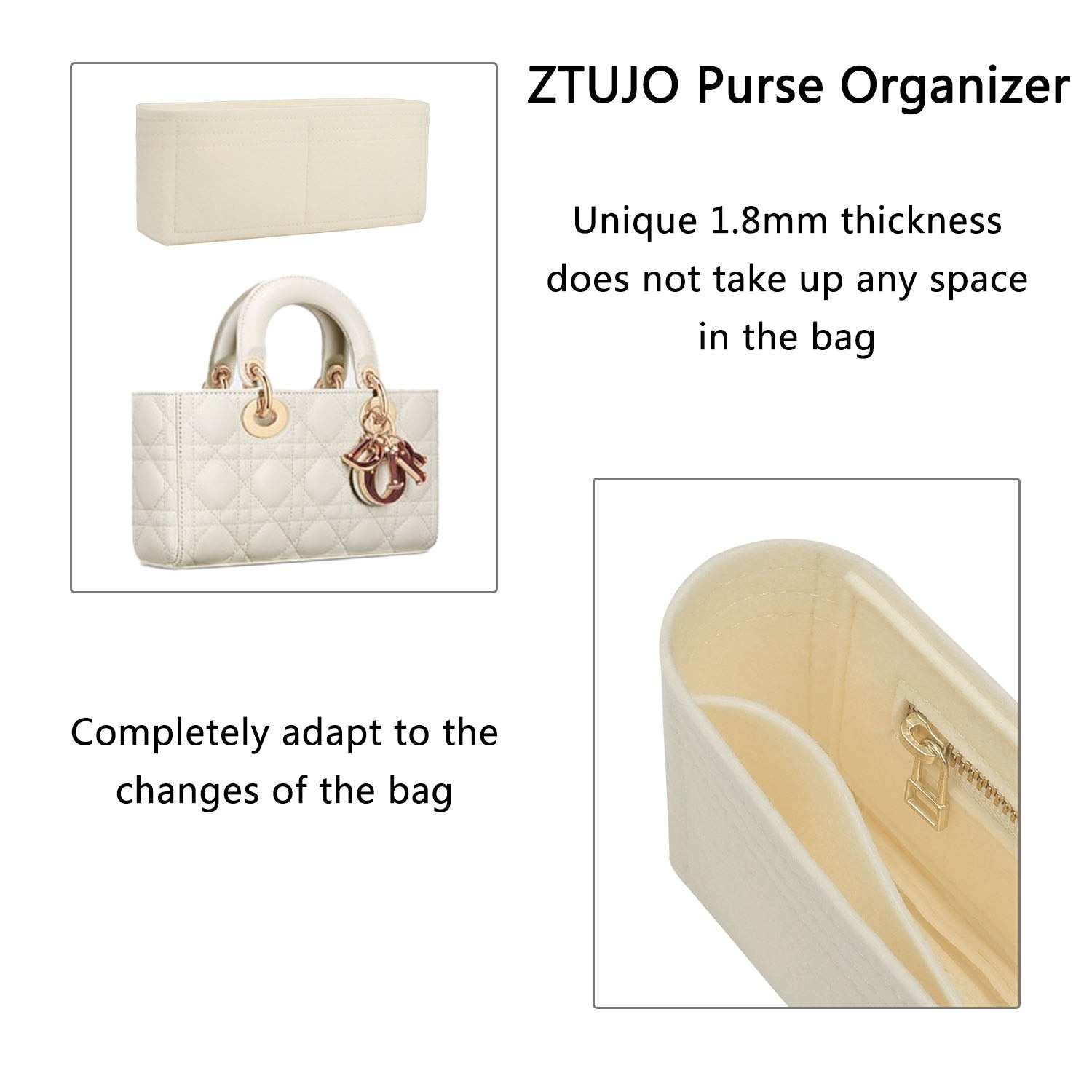 Organizér do kabelky Premium pro Dior Lady D-Joy Micro / Small / Medium detail image 5
