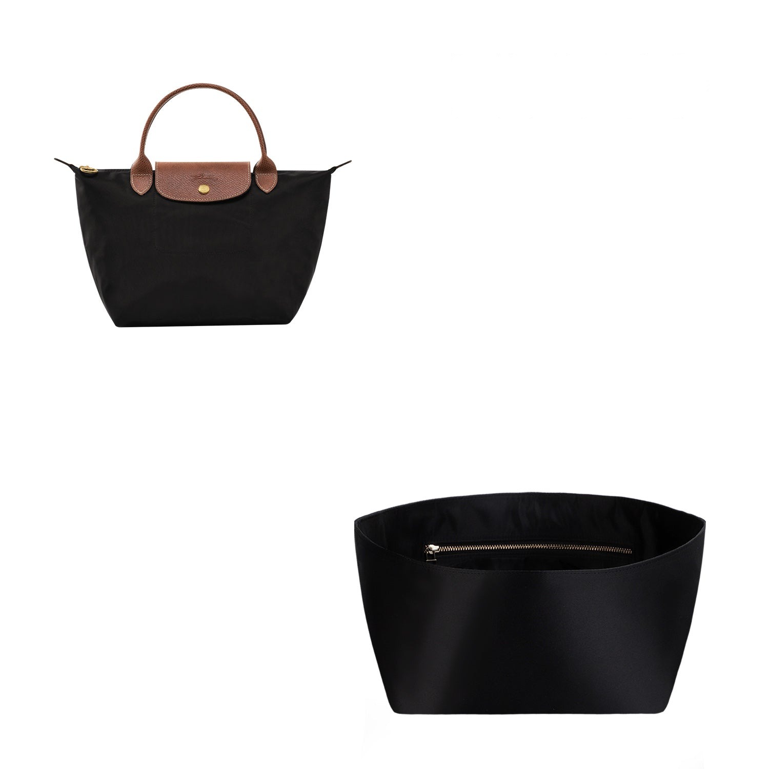 منظم حقيبة حريري لـ Longchamp Le Pliage Mini / Small / Medium / Large detail image 3