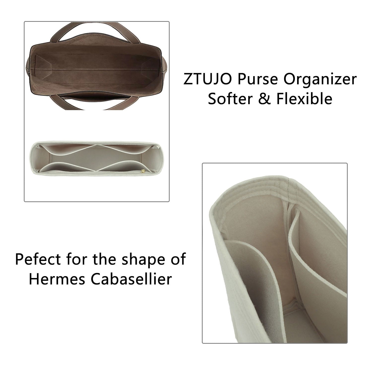 Premium Geldbörsen-Organizer für Hermes Cabasellier 31 / 46 – 5 Fächer, YKK-Reißverschluss product image 7