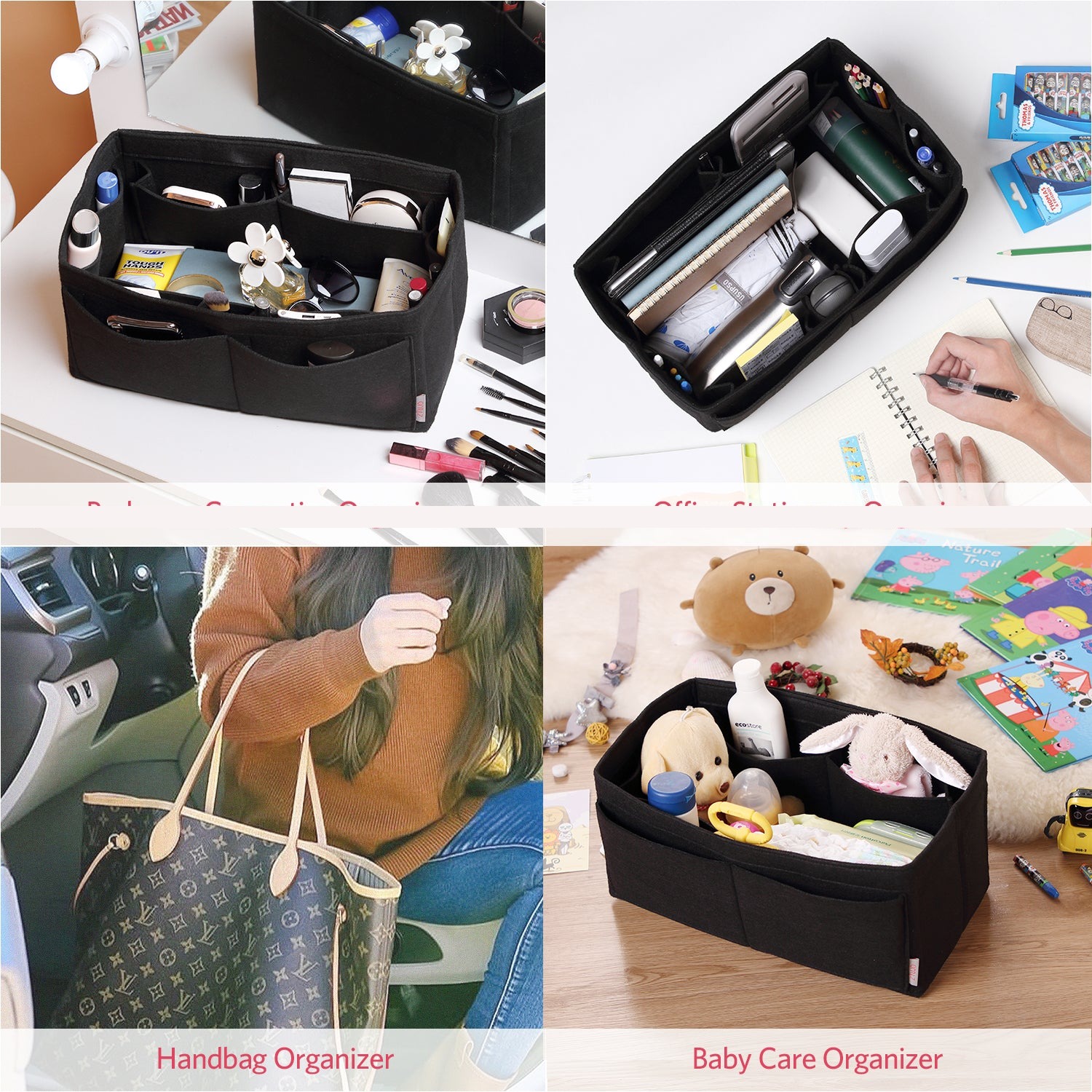 Organisateur de sac à main en feutre – Très grande taille (Convient au Speedy 40 / Neverfull GM) product image 14