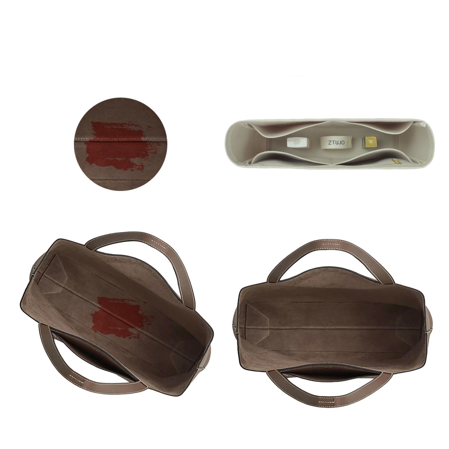 Premium Geldbörsen-Organizer für Hermes Cabasellier 31 / 46 – 5 Fächer, YKK-Reißverschluss product image 5
