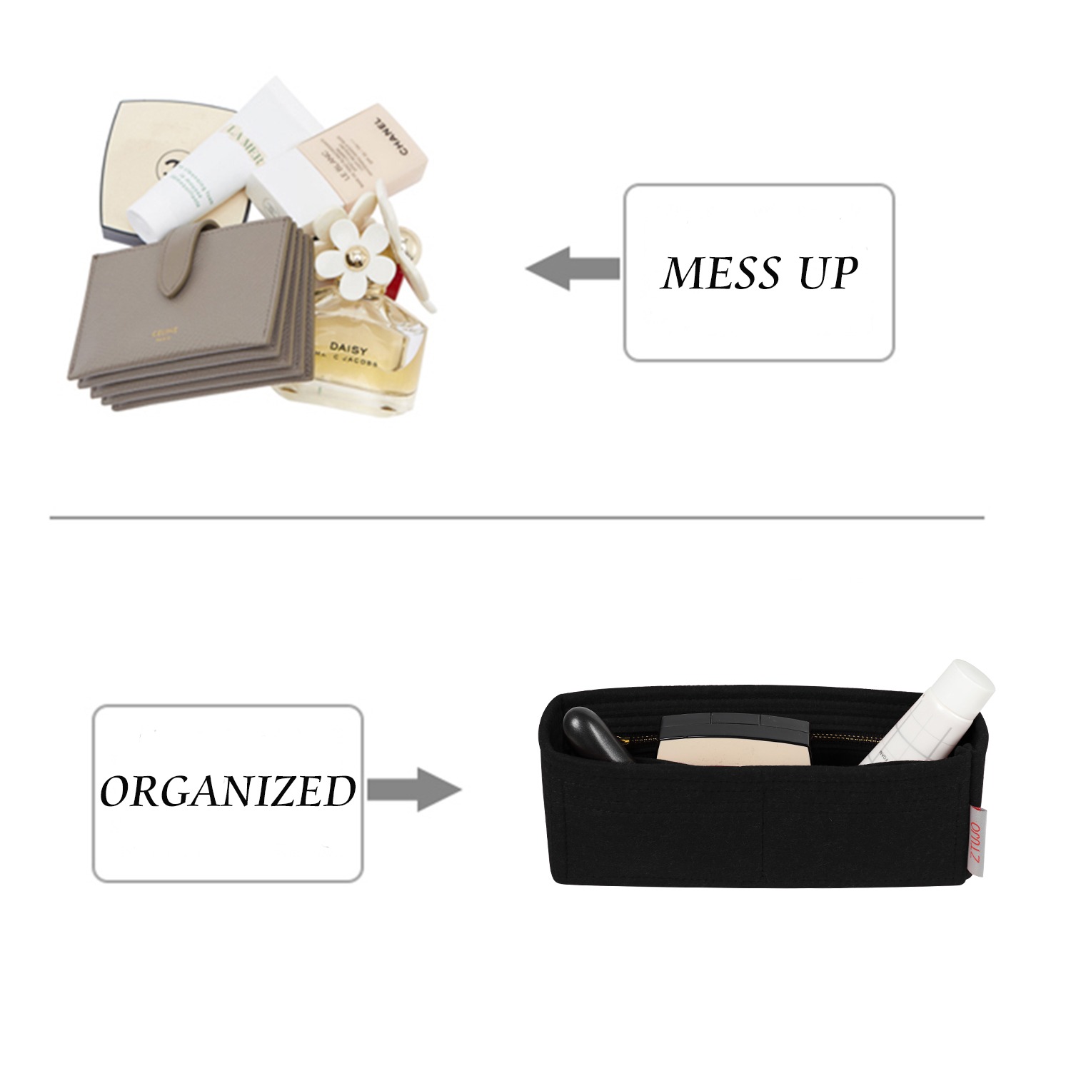 샤넬 보이 스몰 / 올드 미디엄 / 뉴 미디엄 / 라지용 퍼스 오거나이저 – 프리미엄 펠트 인서트 product image 4