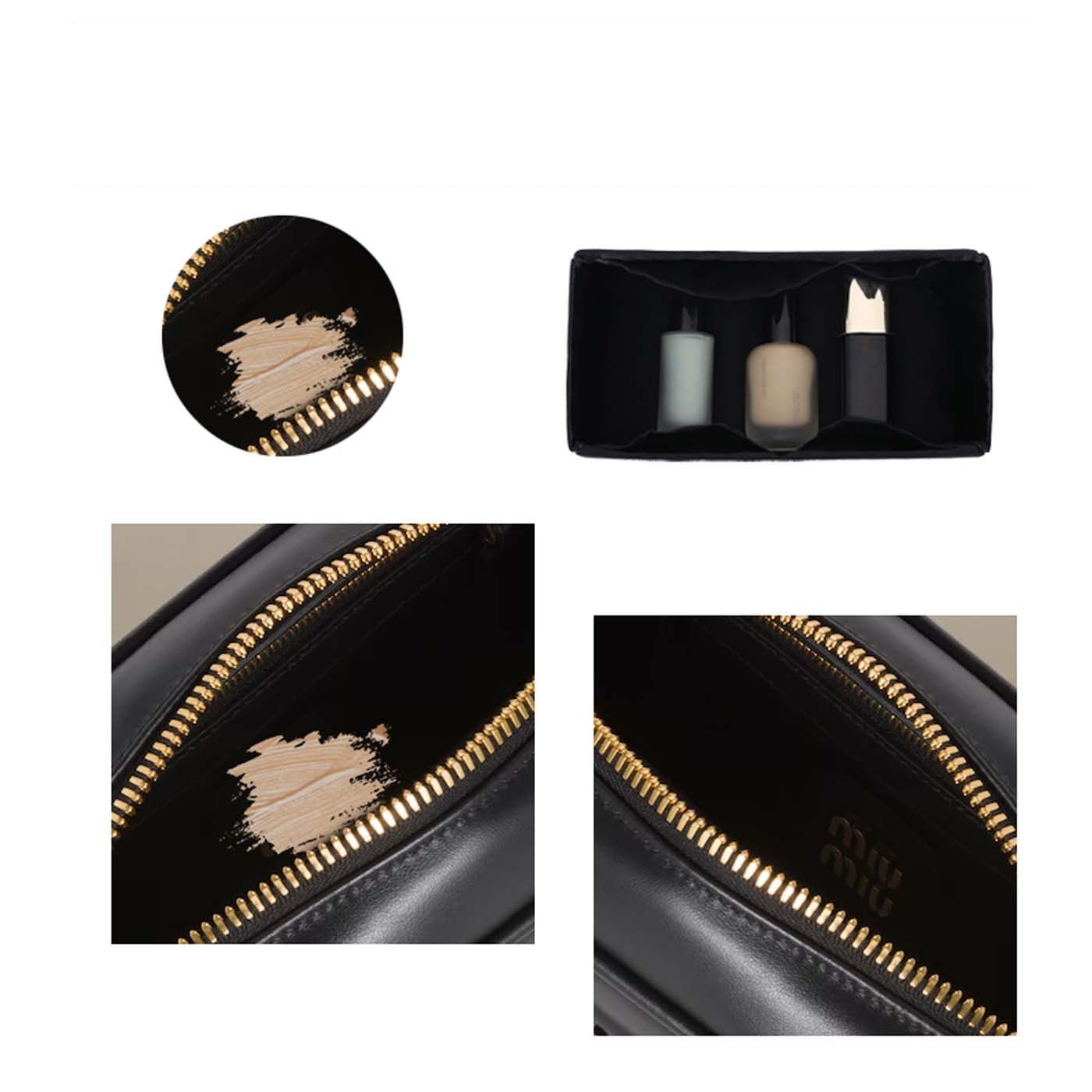 Organizér do kabelky pro Miu Miu Arcadie Mini / Regular / Large – hedvábí a satén, 4 kapsy, černá nebo barva na míru detail image 6