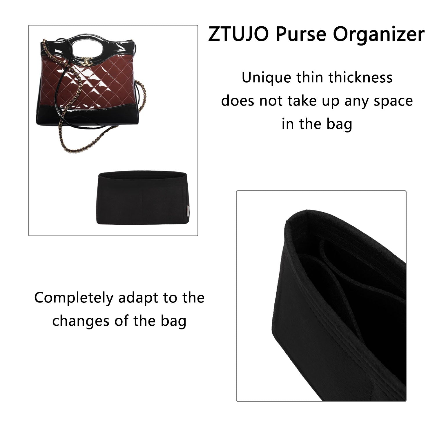 Organizér do kabelky pro Chanel 31 Shopping Bag Mini / Small / New Small(24C/24S) / Medium / Large product image 6