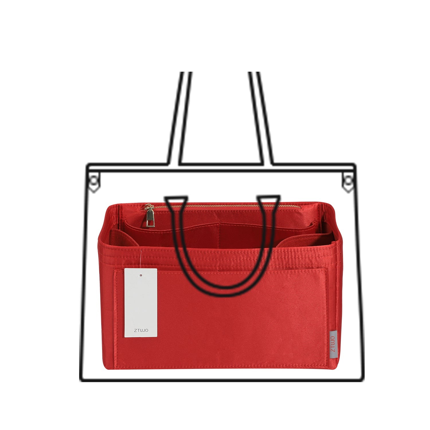 Handtaschen-Organizer-Einsatz – Passend für Speedy, Neverfull, Tote, ONTHEGO, Artsy und mehr product image 8