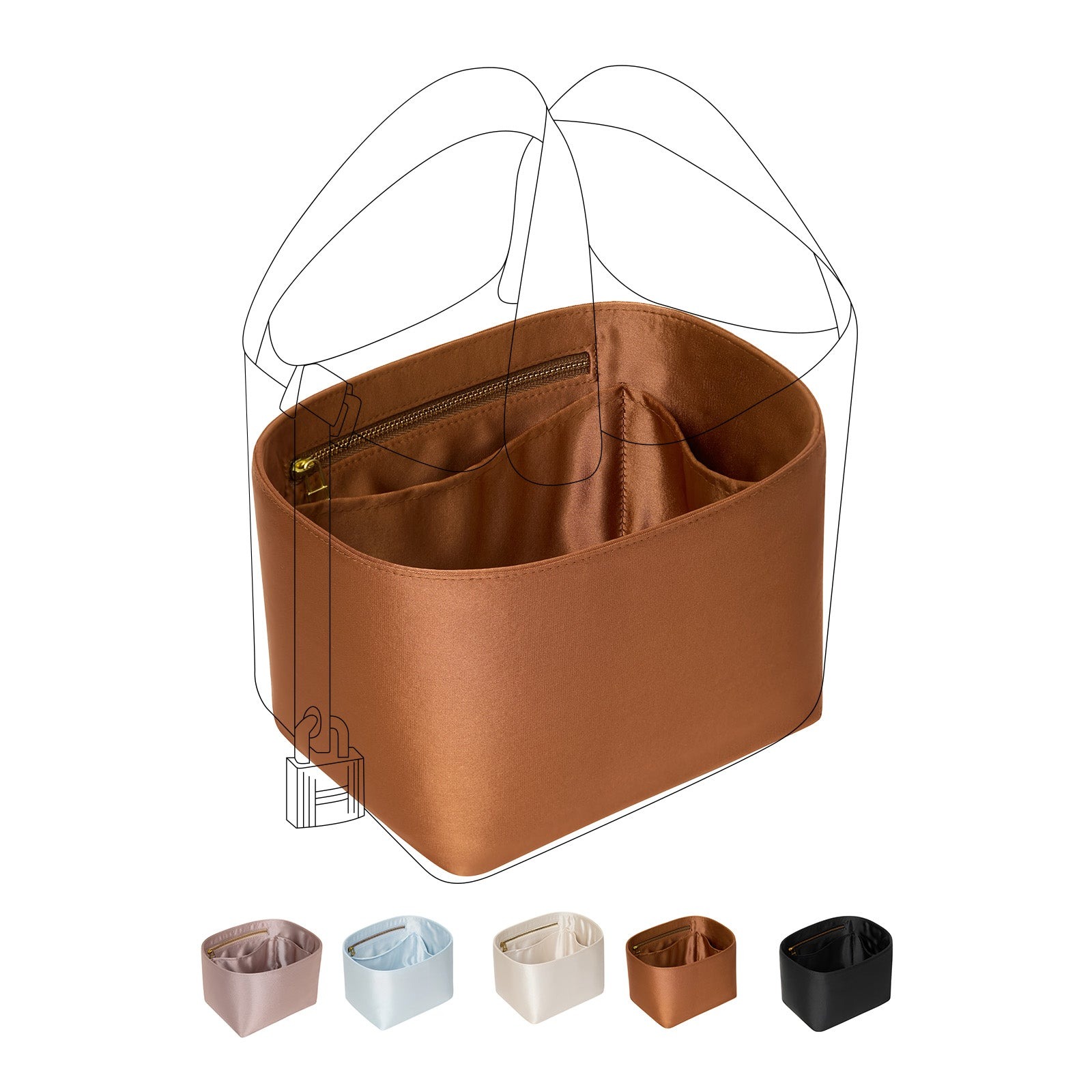TAS DALAM Pengorganisir Dompet untuk Hermes Picotin 18/22 product image 11