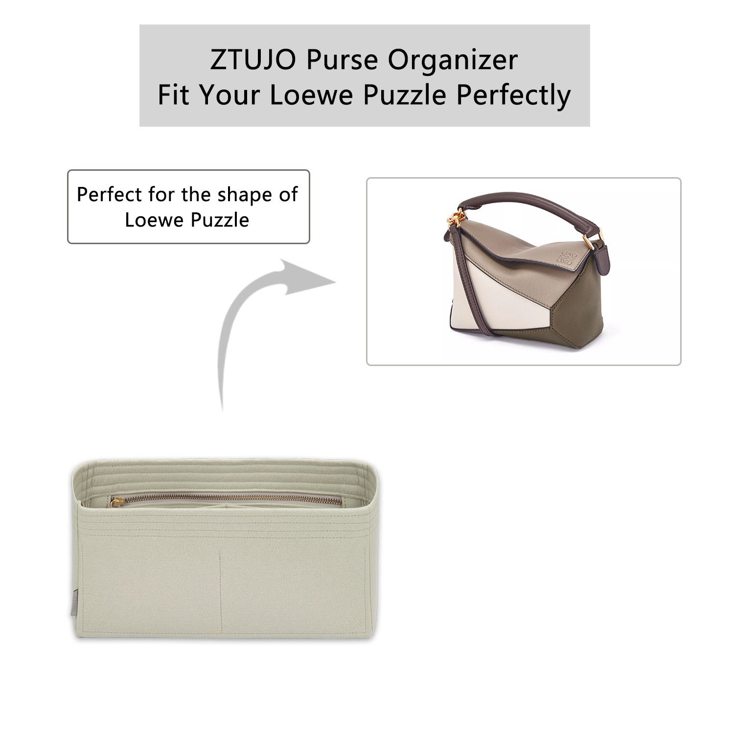 Penyusun Beg Premium untuk Loewe Puzzle Mini / Small / Medium / Large product image 5