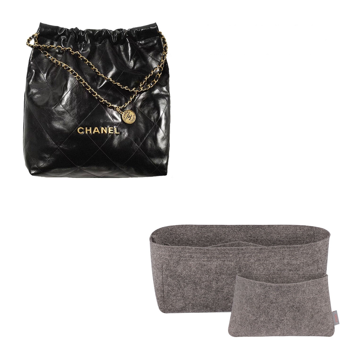 Pouzdro do kabelky pro Chanel 22 Small / Medium / Large – 5 kapes, měkký filc