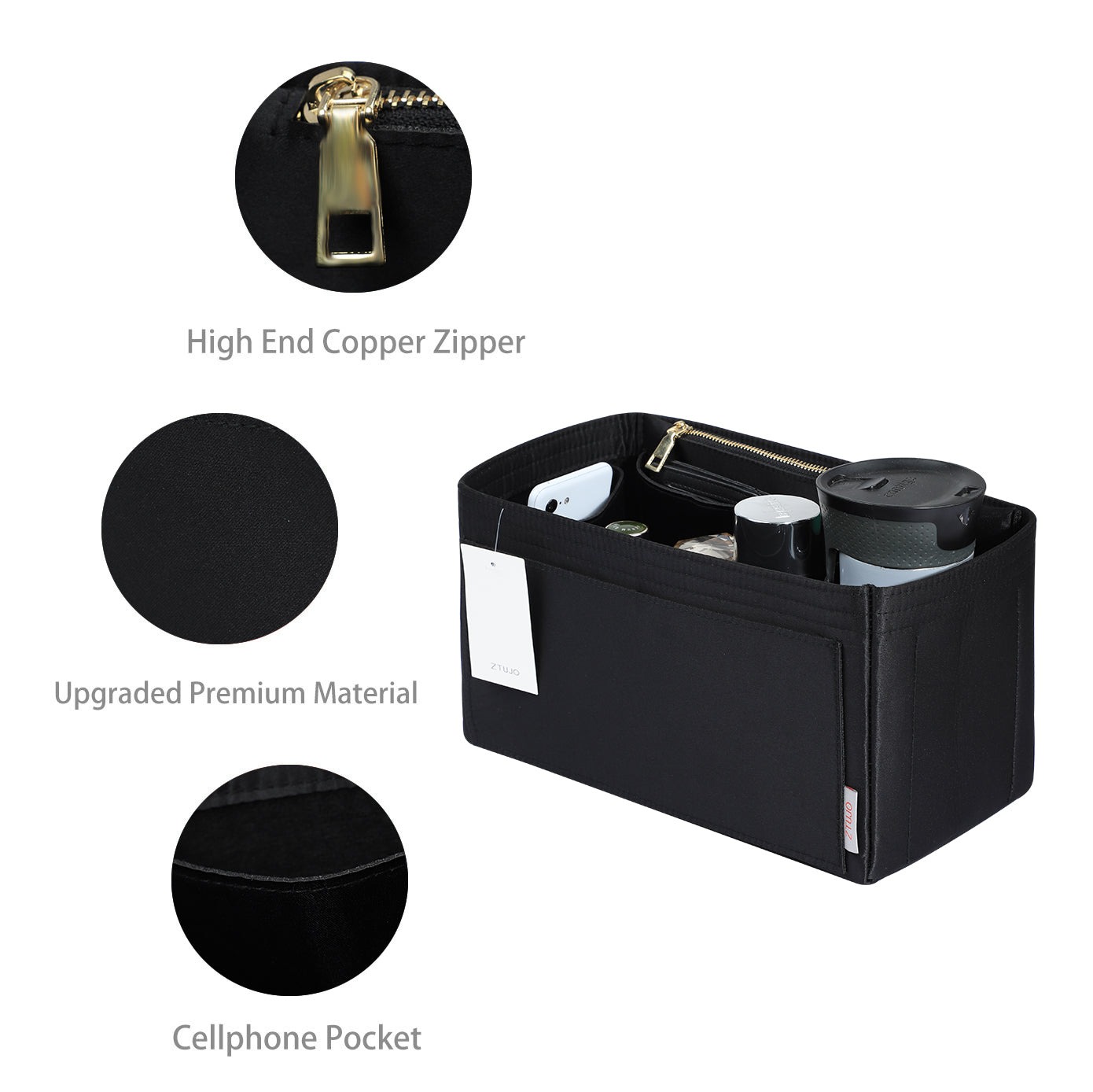 Handtaschen-Organizer-Einsatz – Passend für Speedy, Neverfull, Tote, ONTHEGO, Artsy und mehr product image 18