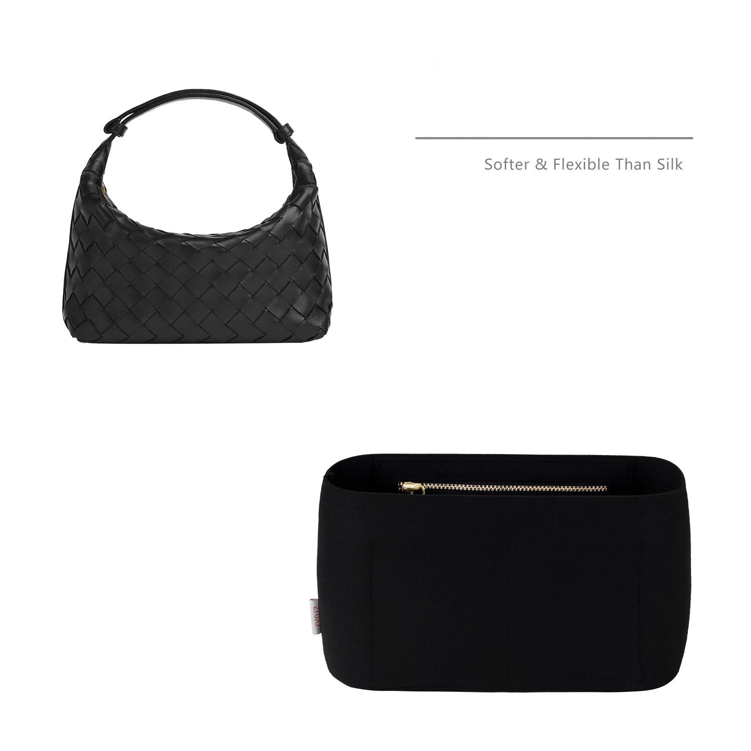 Vložka do kabelky Bottega Veneta BV Mini Wallace – Prémiová plstěná vložka se 4 kapsami
