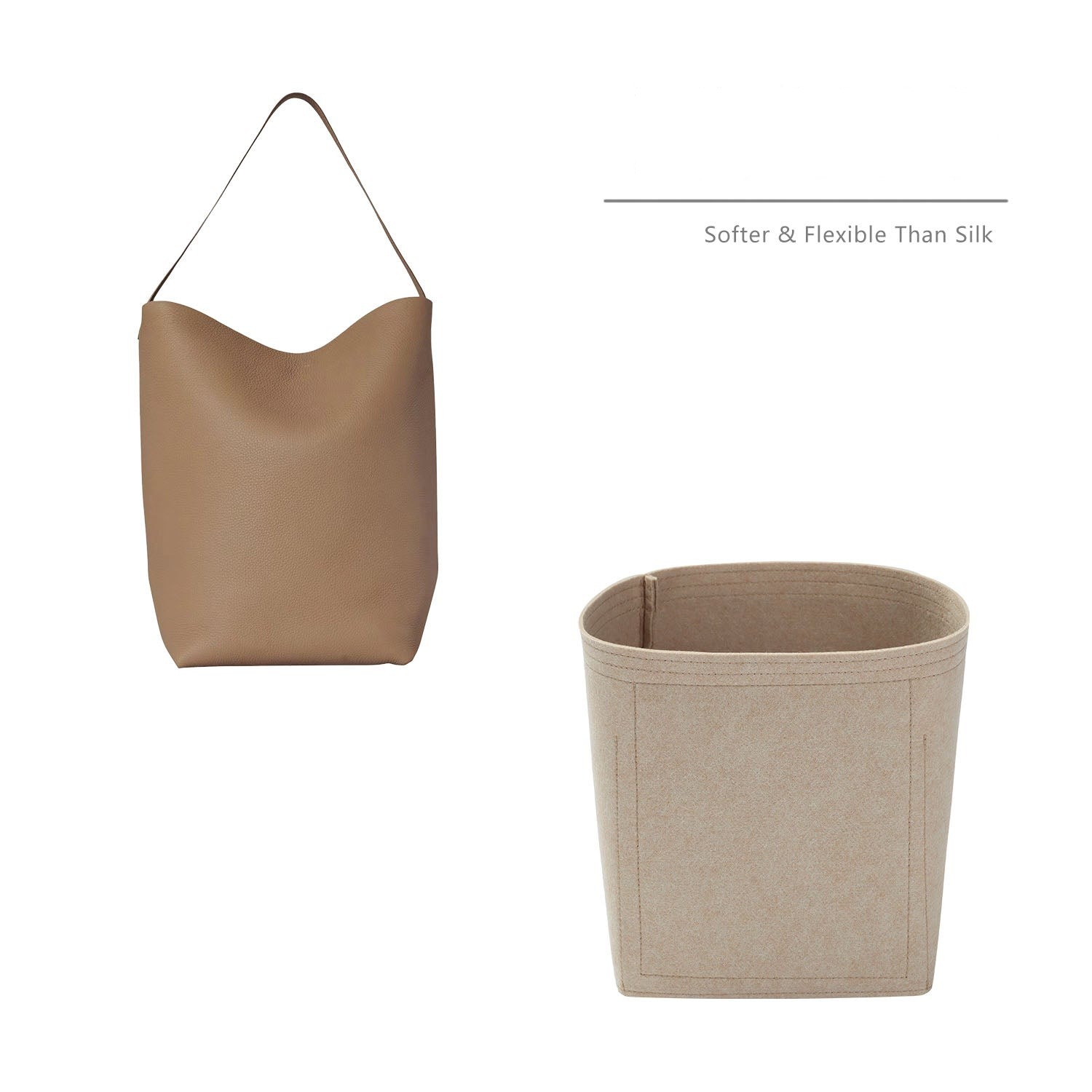 Pouzdro do kabelky Premium pro The Row N/S Park Tote Small / Medium / Large – 5kapsová plstěná vložka