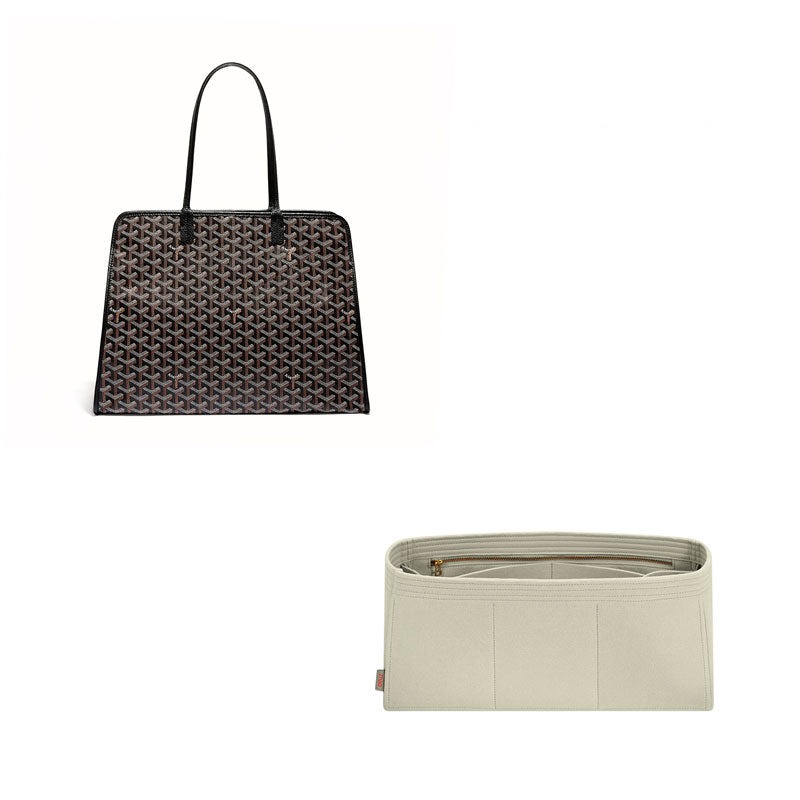 Fodral för Goyard Hardy – 8-facks filtinlägg, varmgrå / anpassad färg