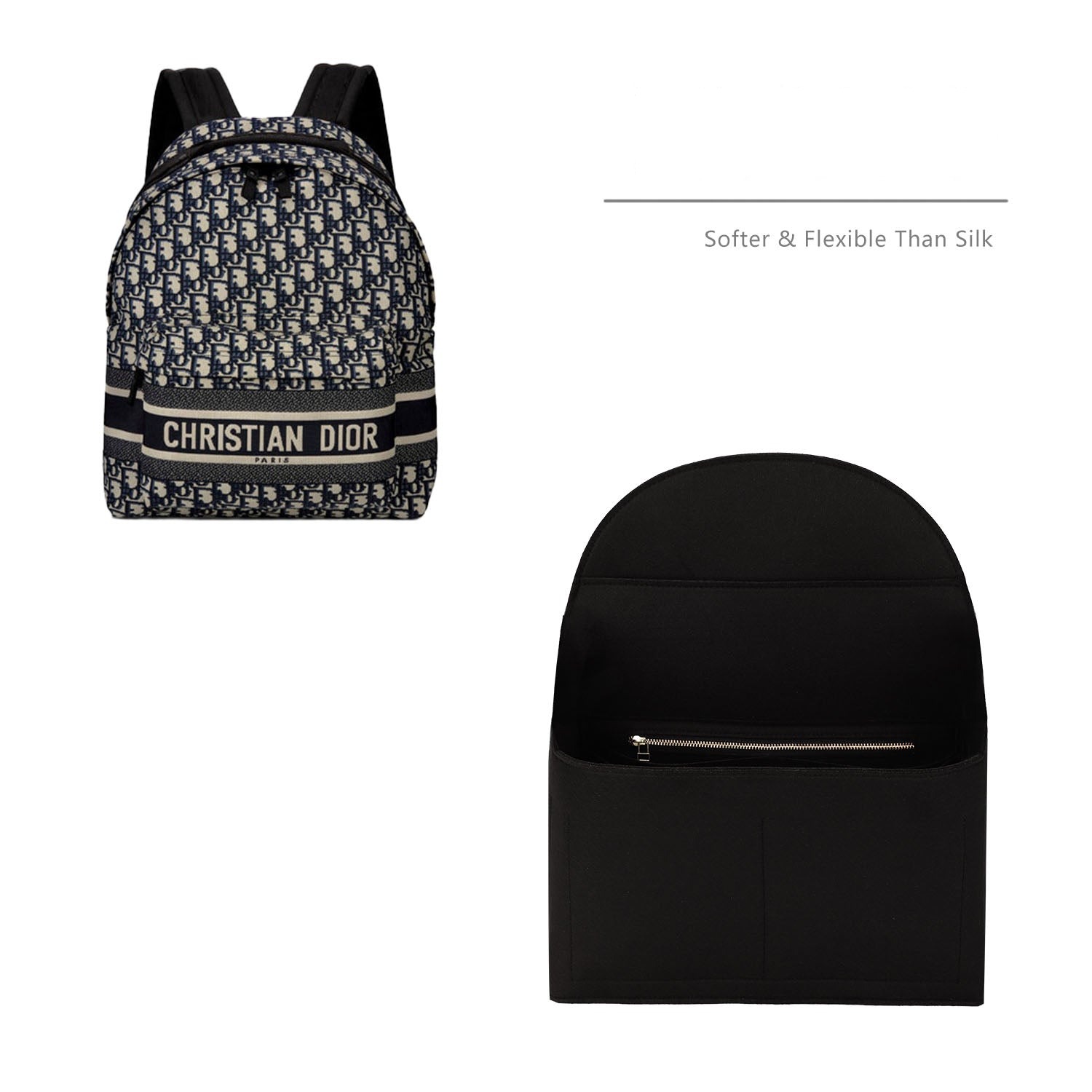 Organisateur de sac haut de gamme pour sac à dos Dior Rider 30 cm / sac à dos DiorTravel 35 cm