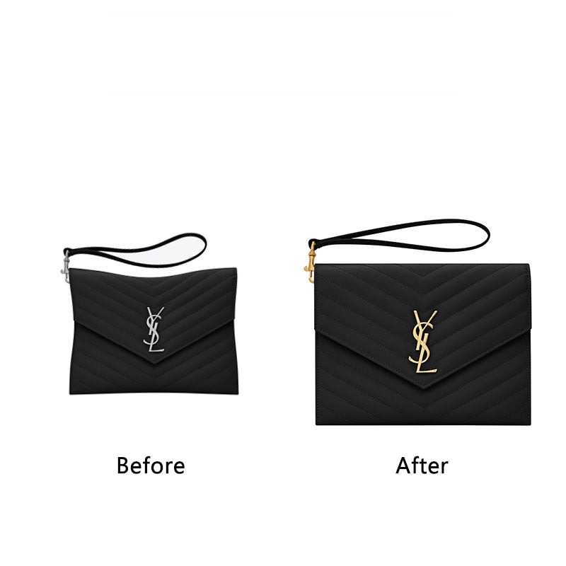 Organizér do kabelky pro YSL Monogram Pouch Envelope Clutch – 2 kapsy, plstěná vložka detail image 3