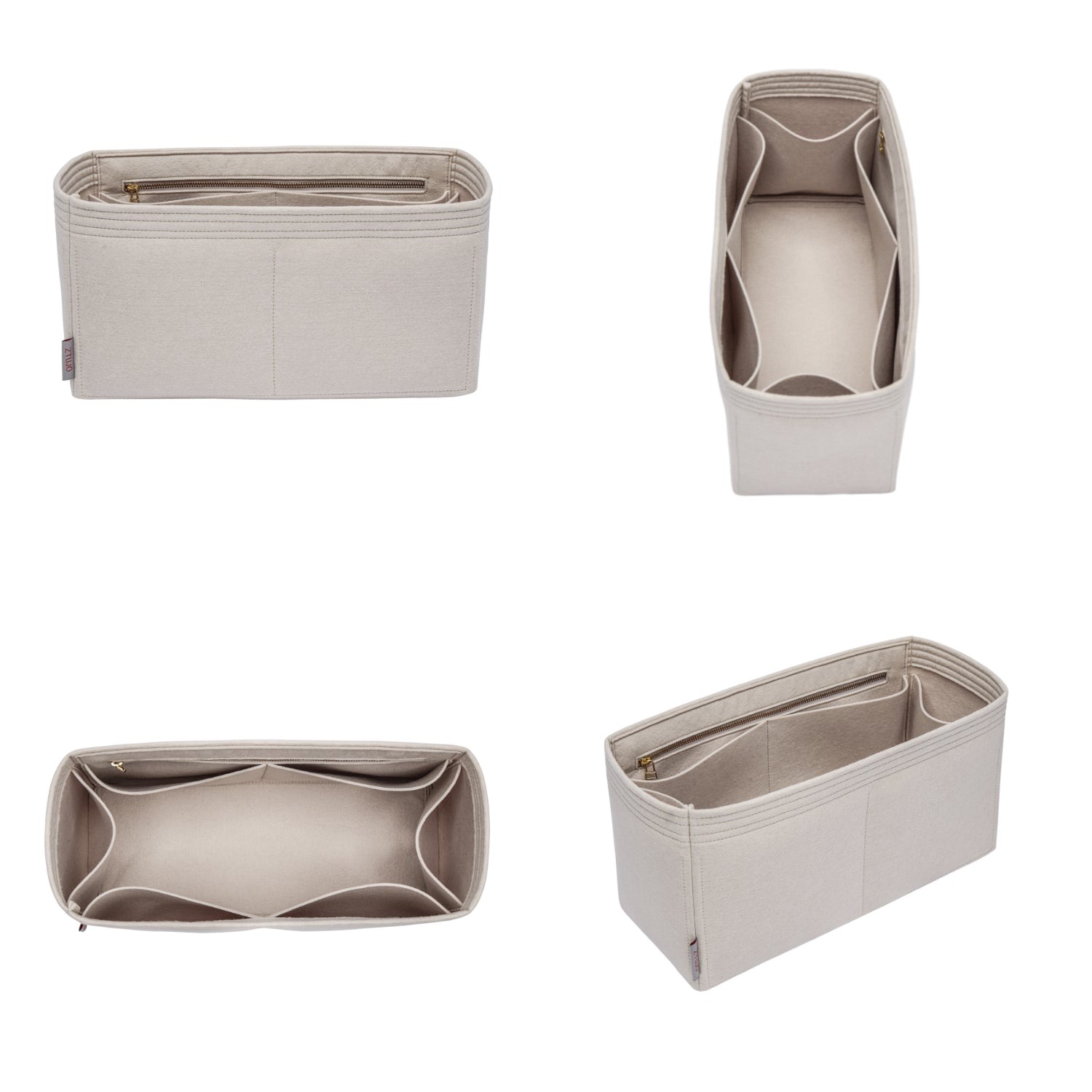 Premium Geldbörsen-Organizer für Hermes Victoria 35 – 7 Fächer, YKK-Reißverschlüsse, Filz product image 2