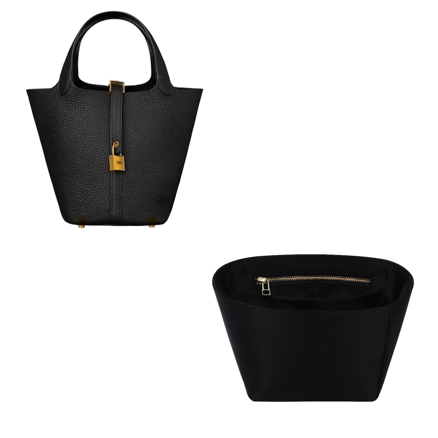 ผ้ารองกระเป๋าเงินผ้าไหมและซาติน สำหรับ Hermes Picotin 18 / 22 / 26 product image 13
