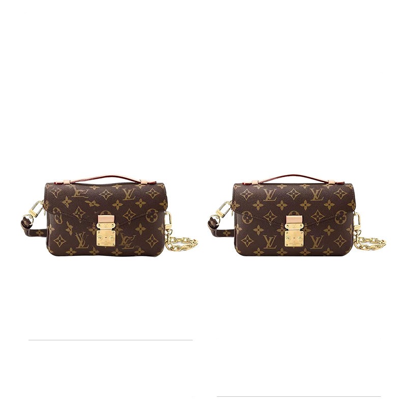 Prémiový organizér do kabelky pro LV Pochette Metis East West – 2 kapsy, tmavě hnědá / vlastní barva product image 5