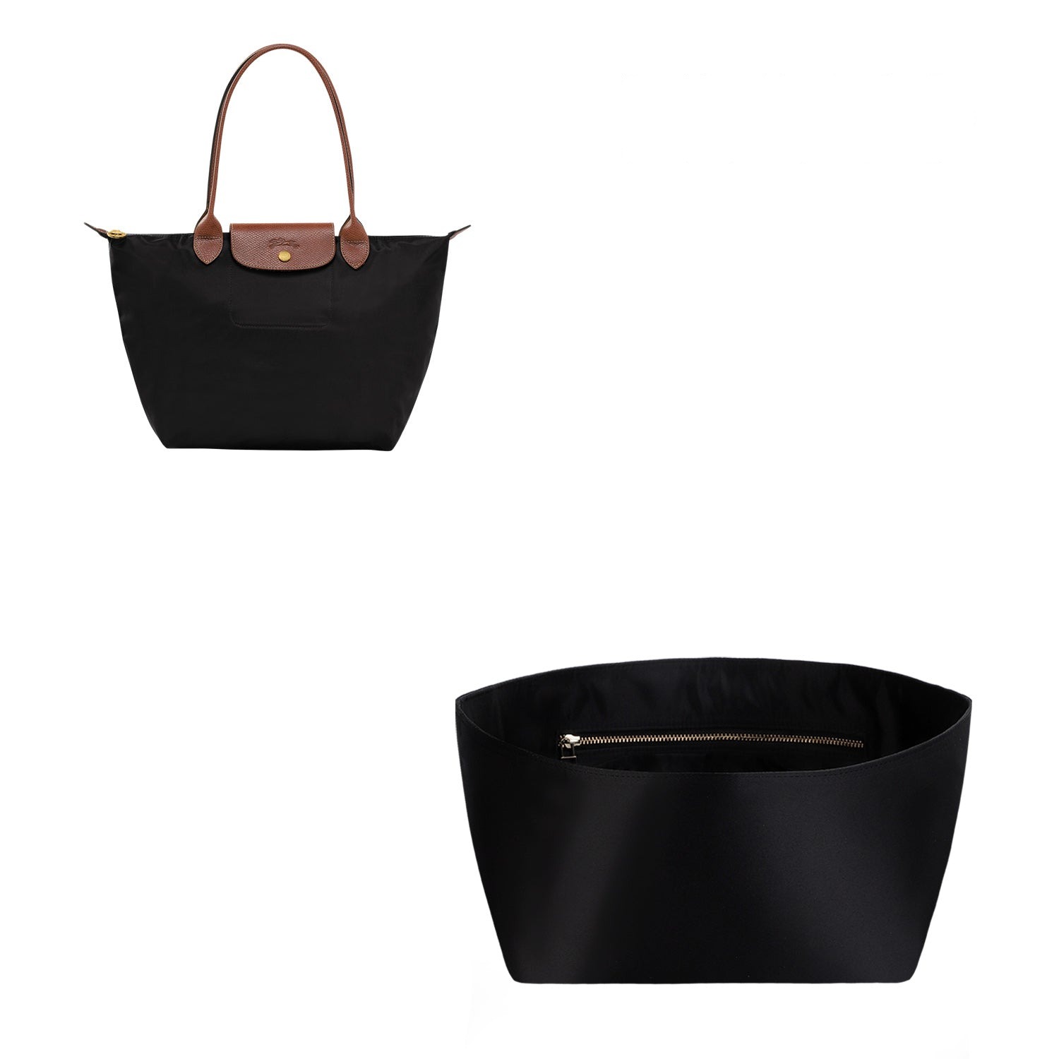 منظم حقيبة حريري لـ Longchamp Le Pliage Mini / Small / Medium / Large detail image 5