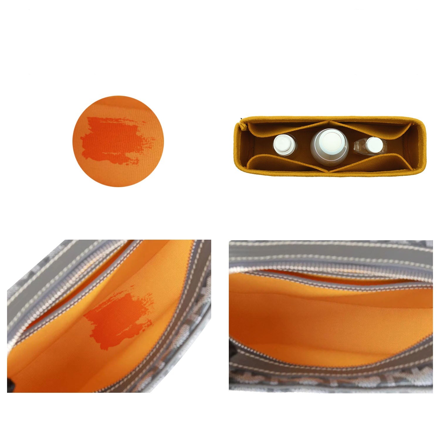 Organizador de bolso para Goyard Cap Vert – Inserto de fieltro premium para bolso con 4 bolsillos product image 4