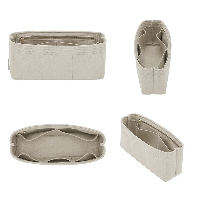 Praktický organizér do kabelky pro Hermes Halzan 22 / 25 / 31 cm – 7 kapes, měkký filc, zip YKK detail image 1