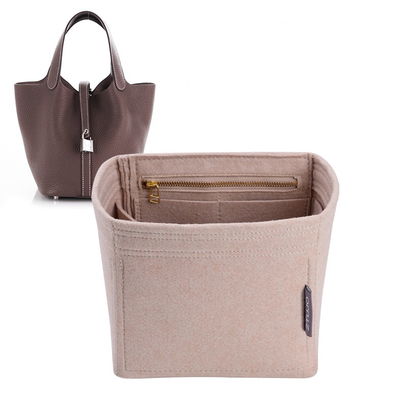 منظم محفظة فاخر لـ Hermes Picotin 18 / 22 / 26 – 6 جيوب، بسحاب YKK