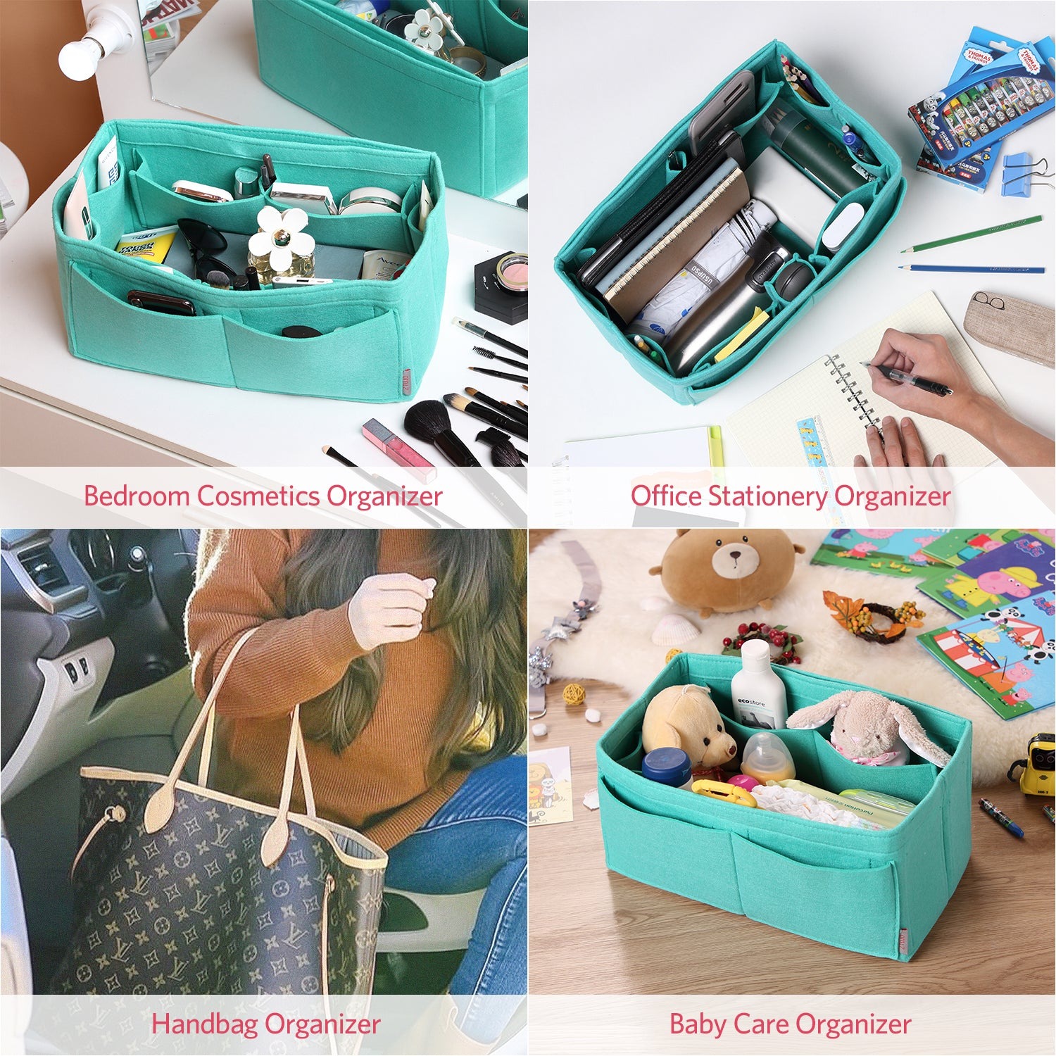 Organisateur de sac à main en feutre – Très grande taille (Convient au Speedy 40 / Neverfull GM) product image 35