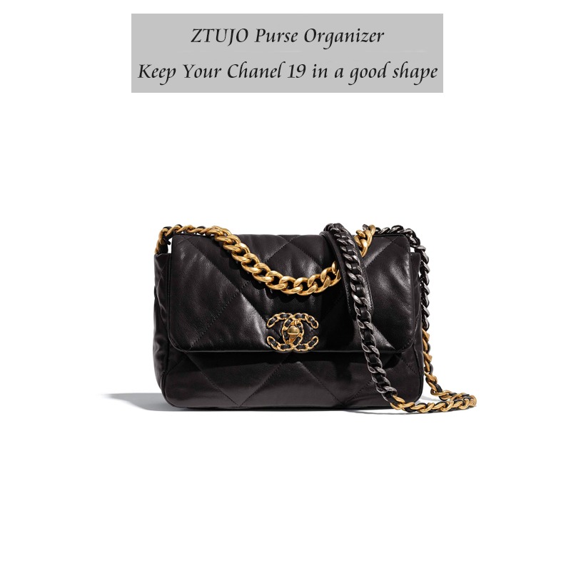 Penyusun Beg untuk CHANEL 19 Flap Bag 26cm / 30cm / 36cm – 6 Poket, Burgundy atau Tempahan Khas detail image 2