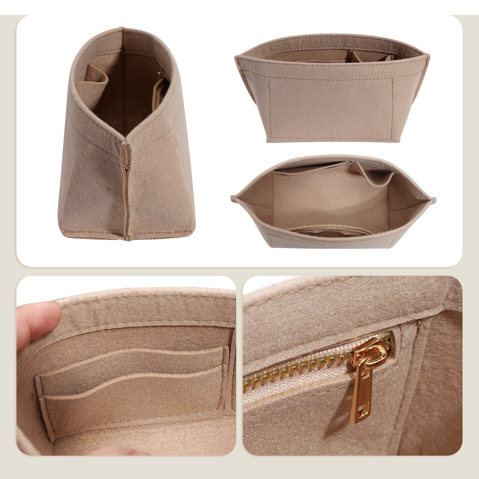 Vložka do kabelky organizer pro kabelku Longchamp Le Pliage Mini a Xtra XS, pouzdro Xtra XS detail image 3