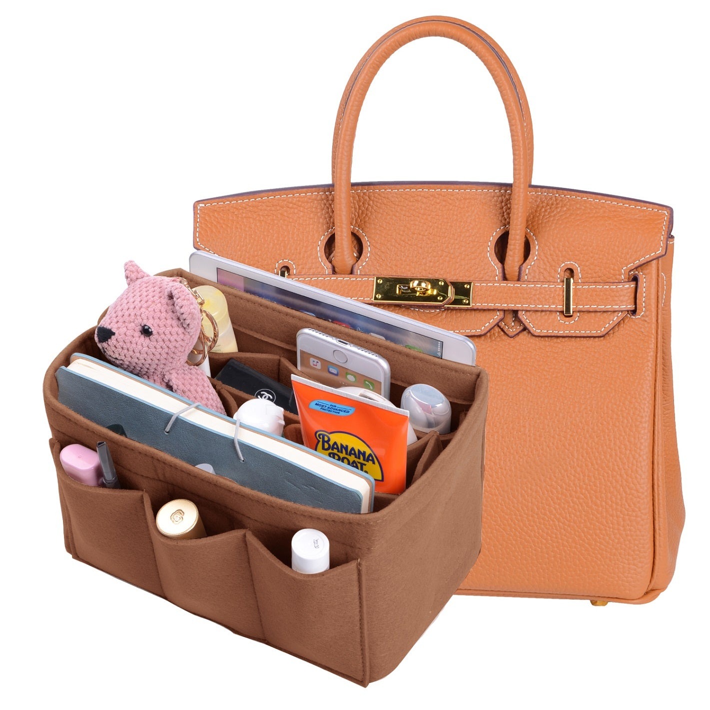 Fickorgware med fastsydd botteninsats för Hermes Birkin 30/35 product image 25