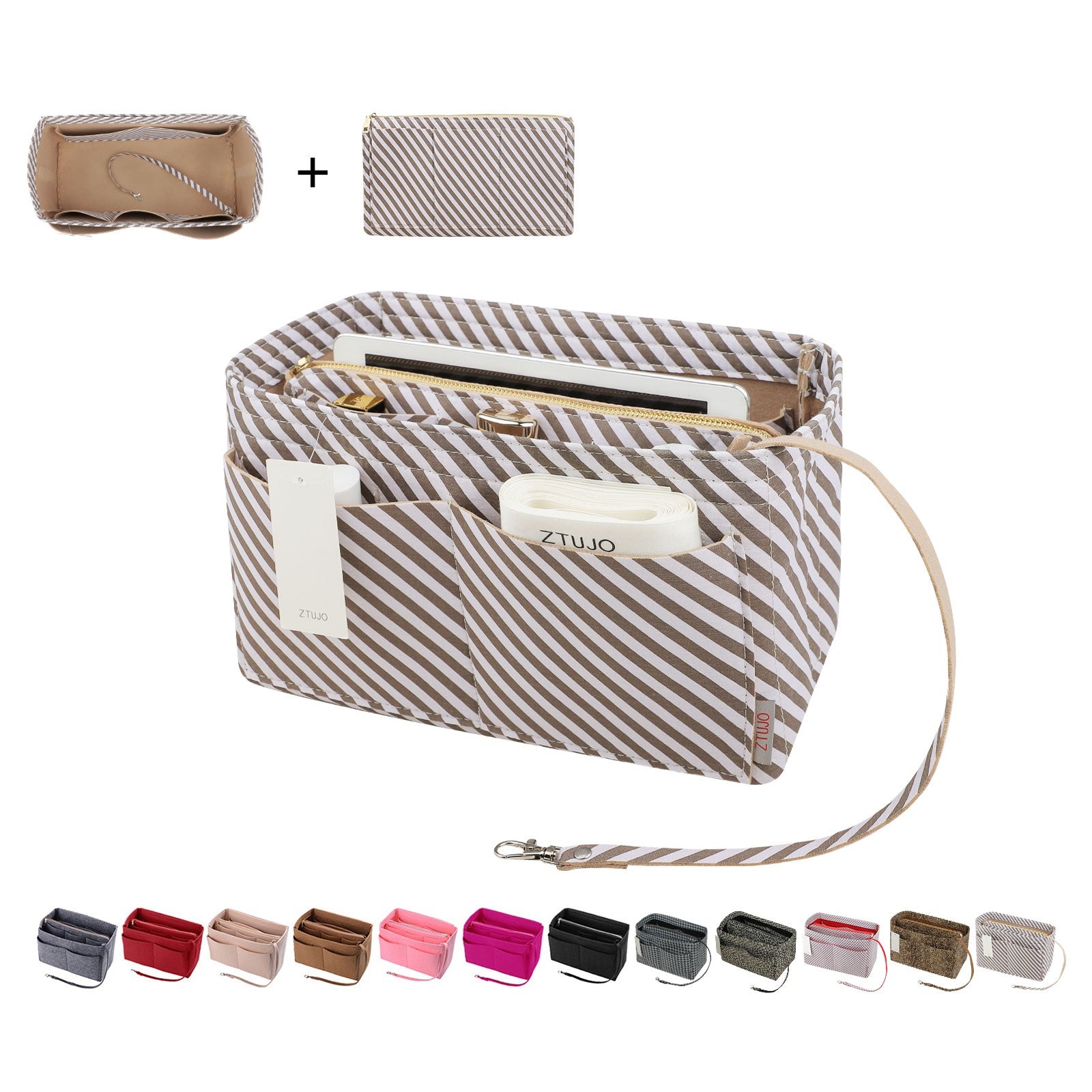 Organizador para Bolsa LV Speedy Neverfull Tote – 6 Tamanhos, Insert de Feltro para Bolsa com Zíper product image 95
