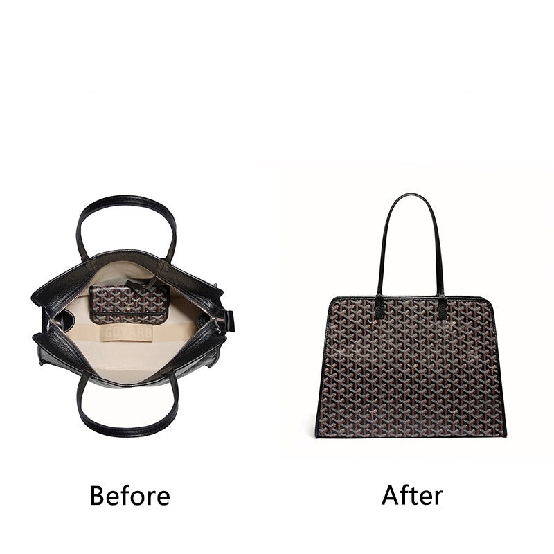 منظم حقيبة لـ Goyard Hardy – حشوة لباد بثماني جيوب، رمادي دافئ / لون مخصص product image 4