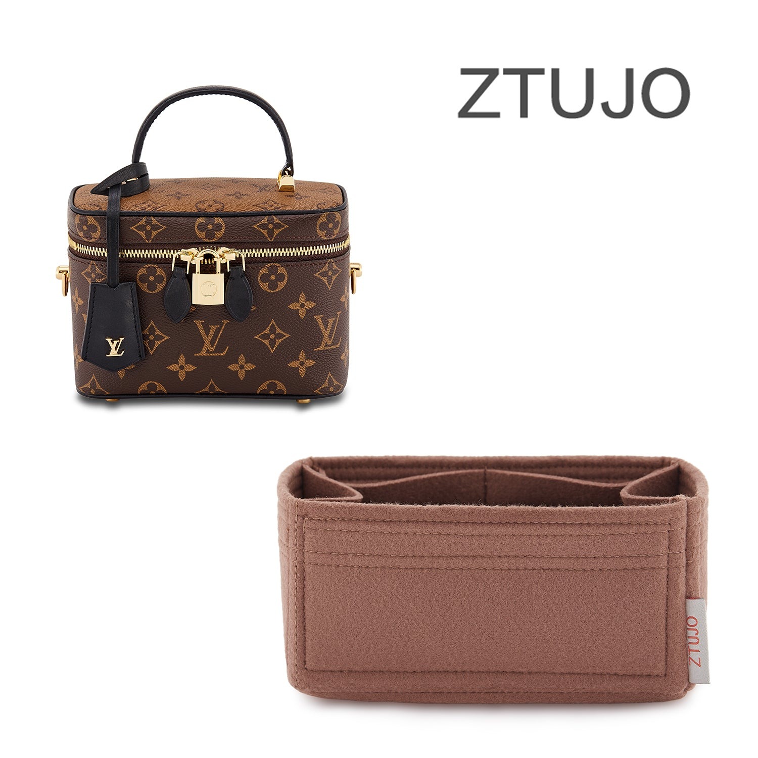 Penyusun Beg untuk LV Vanity PM Sesuai dengan Sempurna! – Sisipan Felt 7 Poket, Zip YKK product image 2