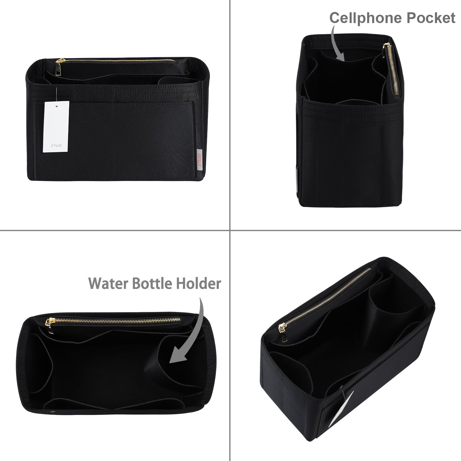 Handtaschen-Organizer-Einsatz – Passend für Speedy, Neverfull, Tote, ONTHEGO, Artsy und mehr product image 17