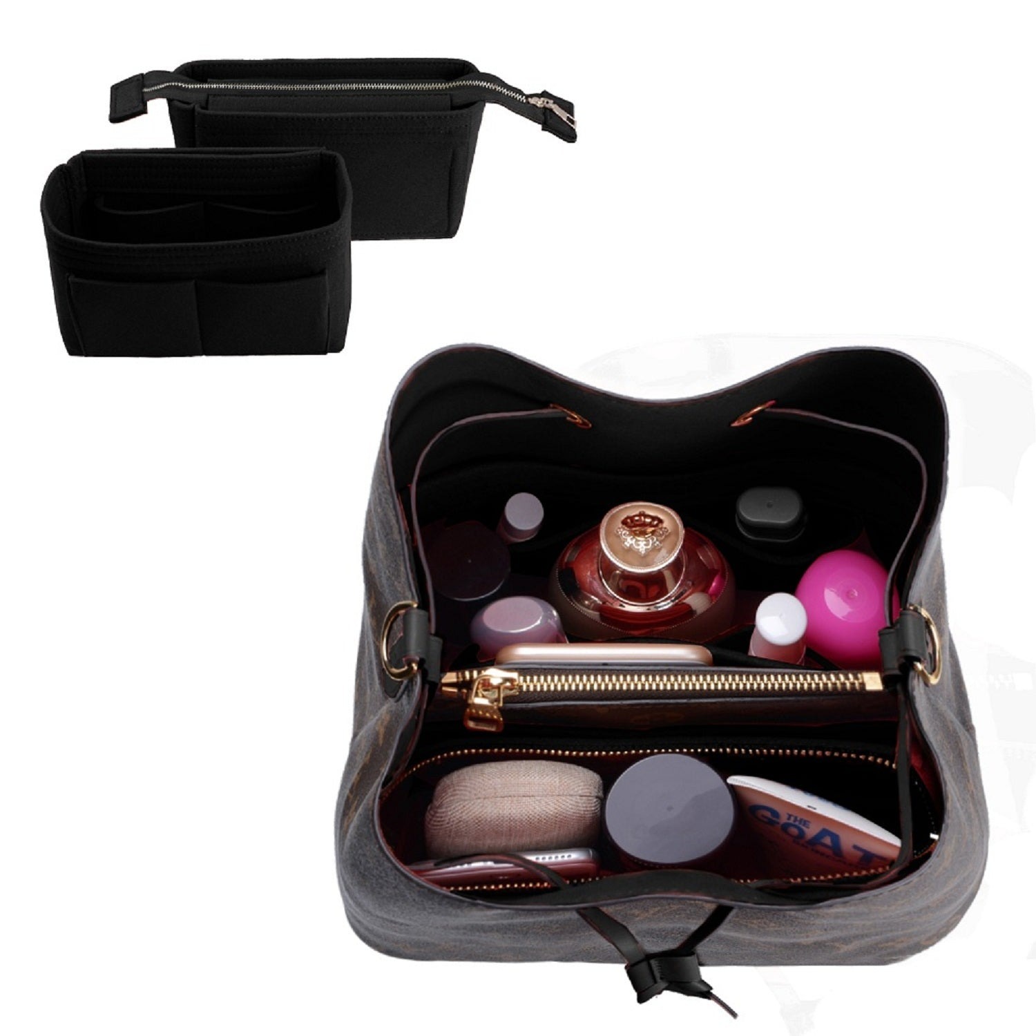 퍼스 오거나이저, LV NeoNoe Noé 시리즈용 2팩 백 인 백 인서트 product image 8