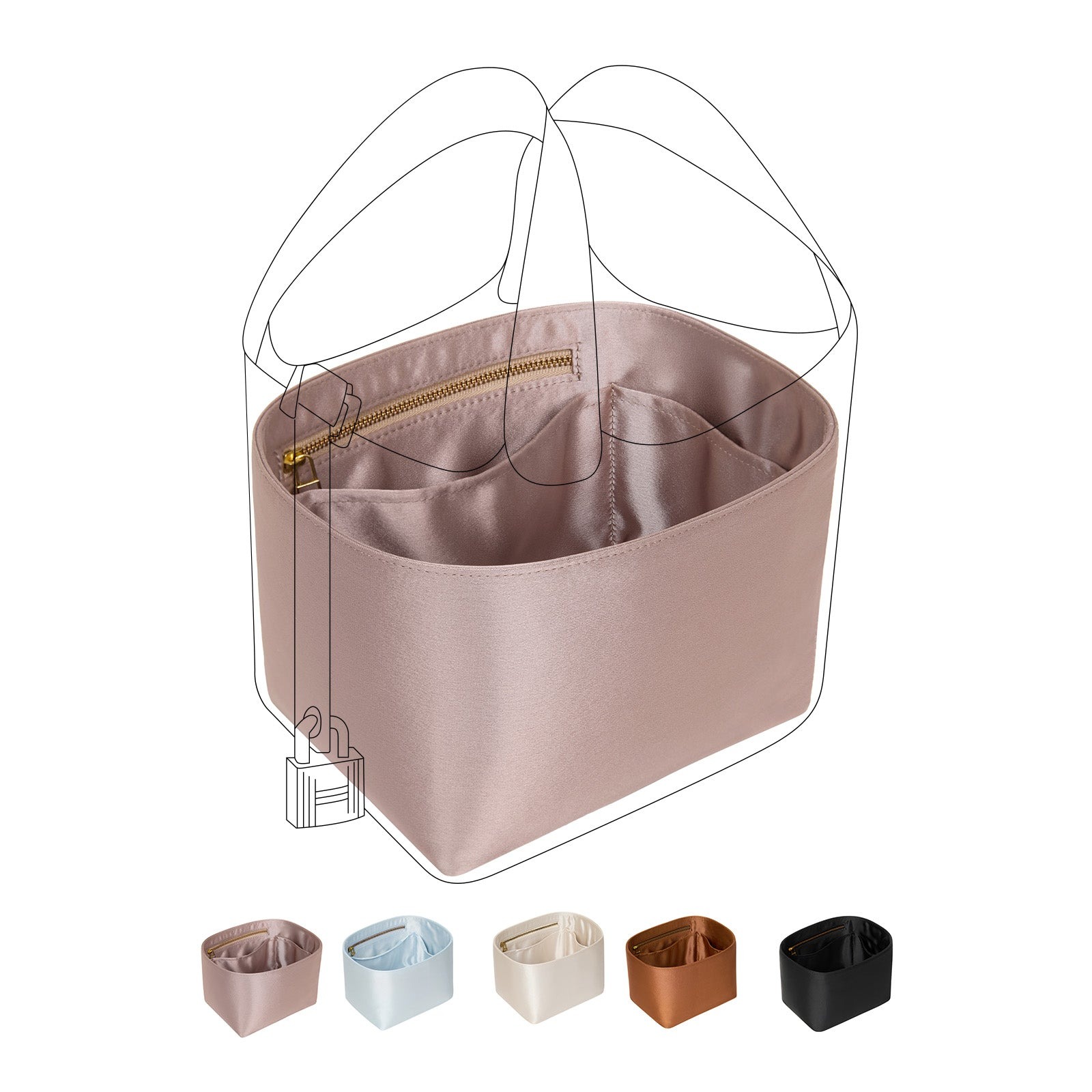 TAS DALAM Pengorganisir Dompet untuk Hermes Picotin 18/22 product image 9