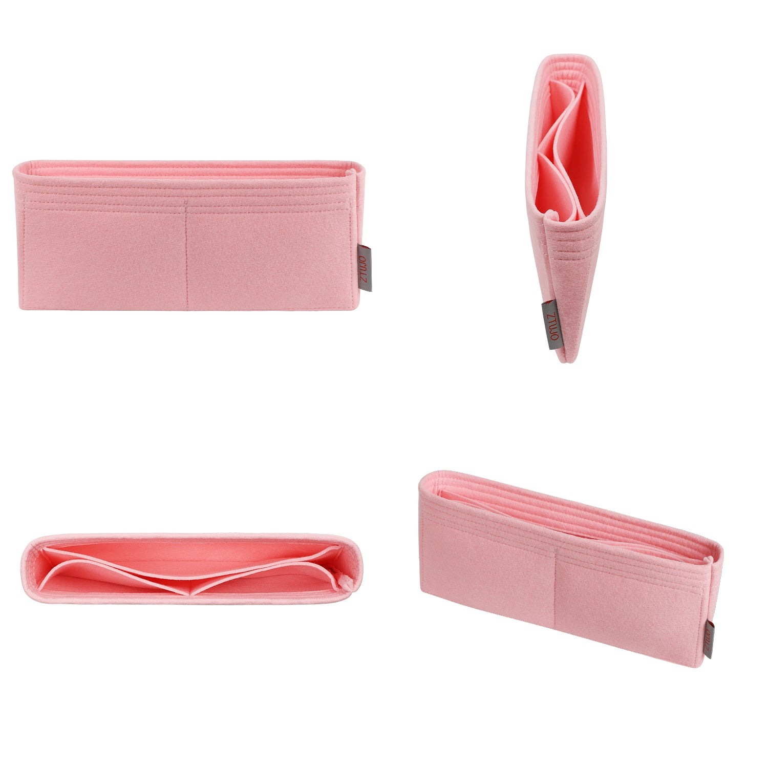 ที่ใส่ของในกระเป๋า สำหรับ Hermes Jige Elan 29 Clutch – แผ่นรองผ้าสักหลาดพรีเมียมพร้อม 4 ช่อง product image 2