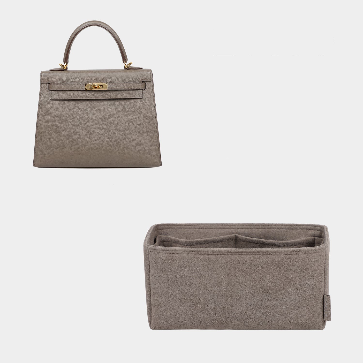 حافظ المنظمة للمحفظة من ألكانتارا لـ HERMES KELLY 25 / KELLY 28 / KELLY 32 / KELLY 35 / KELLY 40