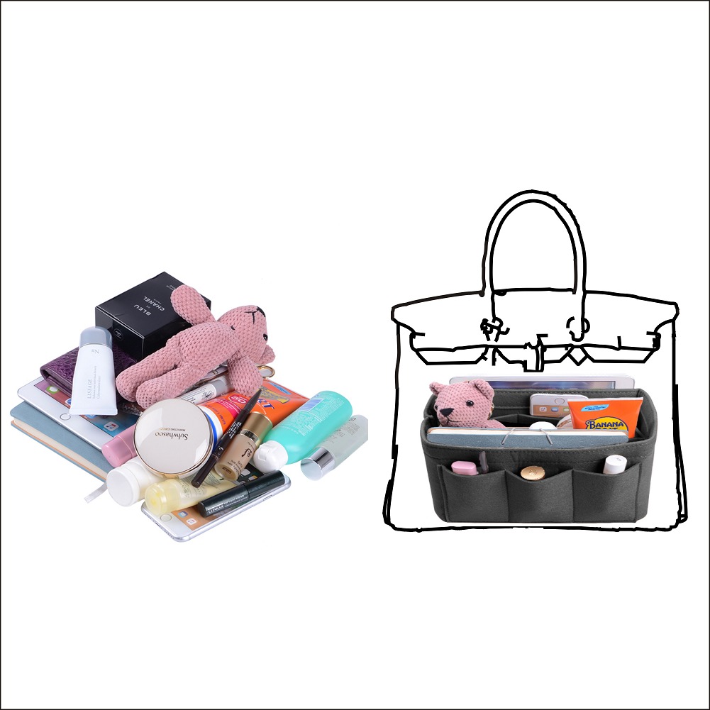 Fickorgware med fastsydd botteninsats för Hermes Birkin 30/35 product image 23