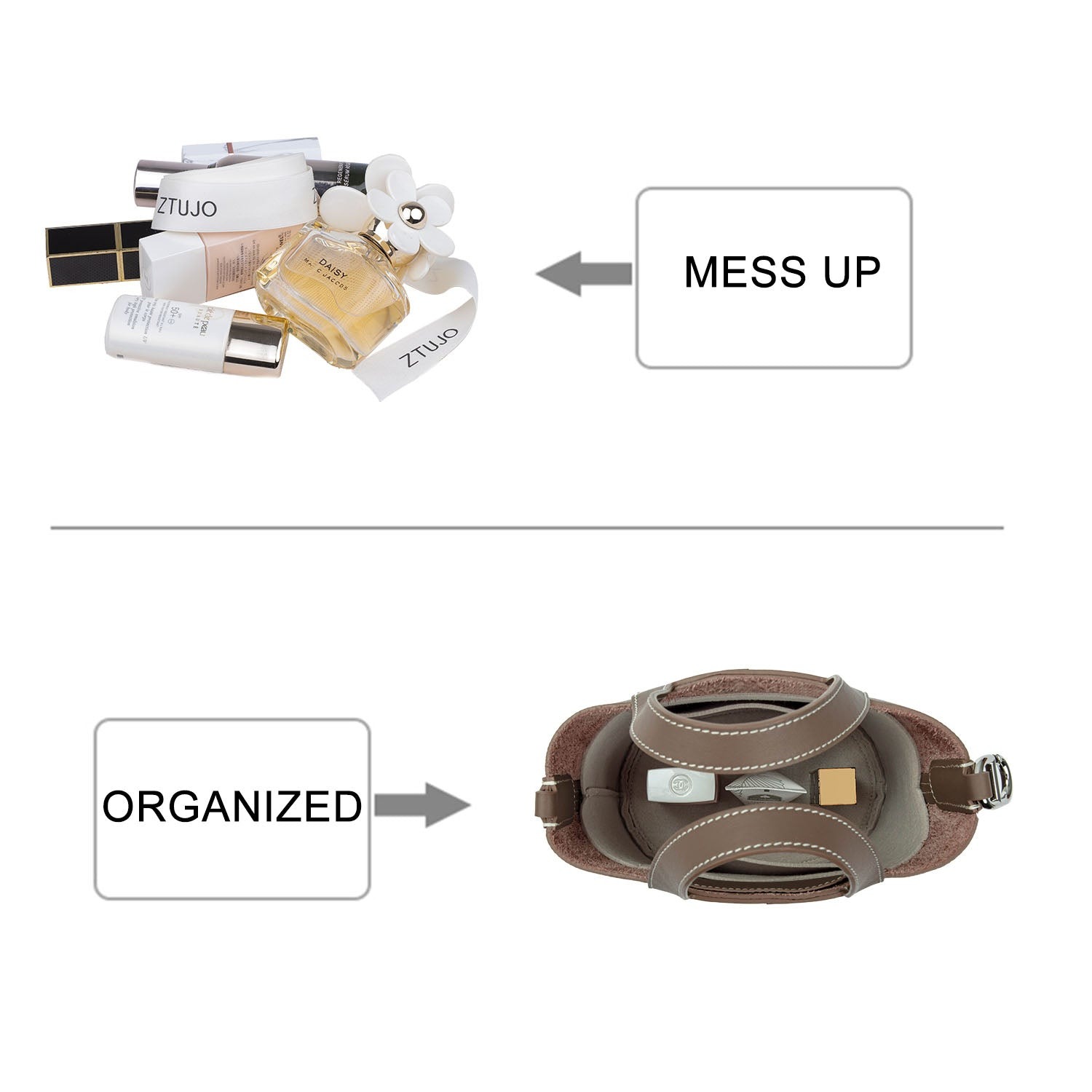 Premium Geldbörsen-Organizer für Hermes In-The-Loop 18 / 23 – 2 Fächer, Filz product image 5