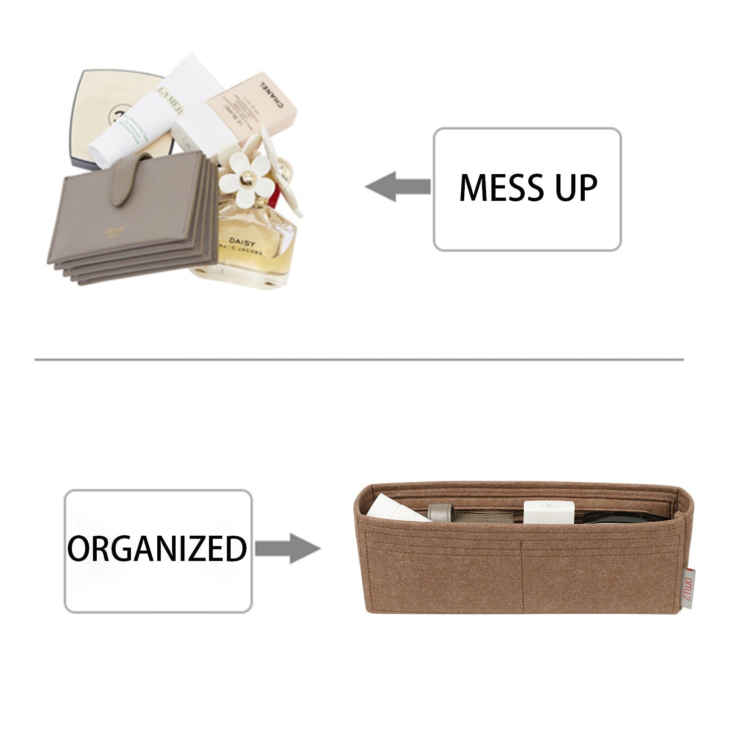 펜디 바게트 미니(19) / 미디엄(26) / 라지(33)용 파우치 오거나이저 product image 5