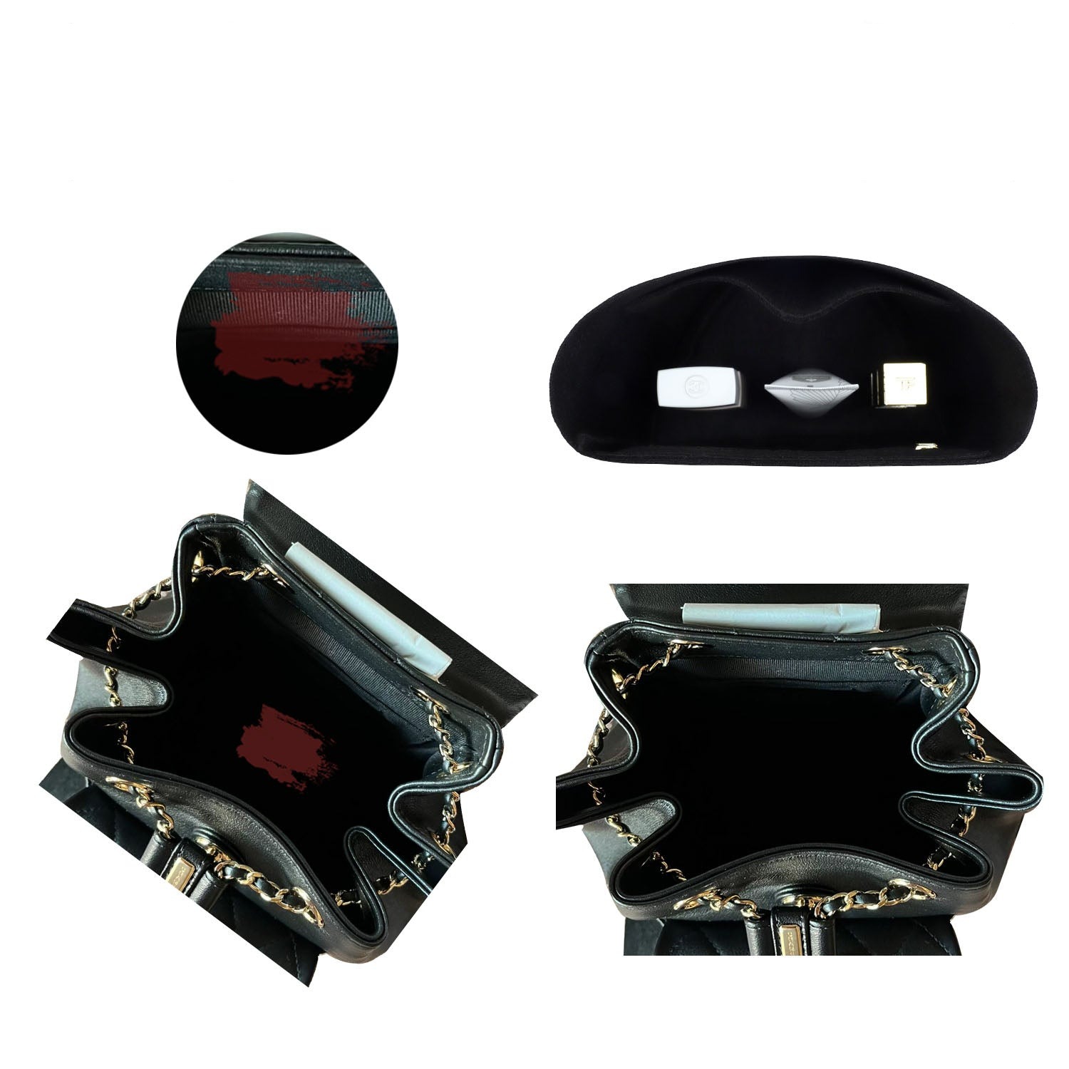 منظم محفظة فاخر لحقيبة الظهر شانيل 23P دوما صغيرة / كبيرة product image 4