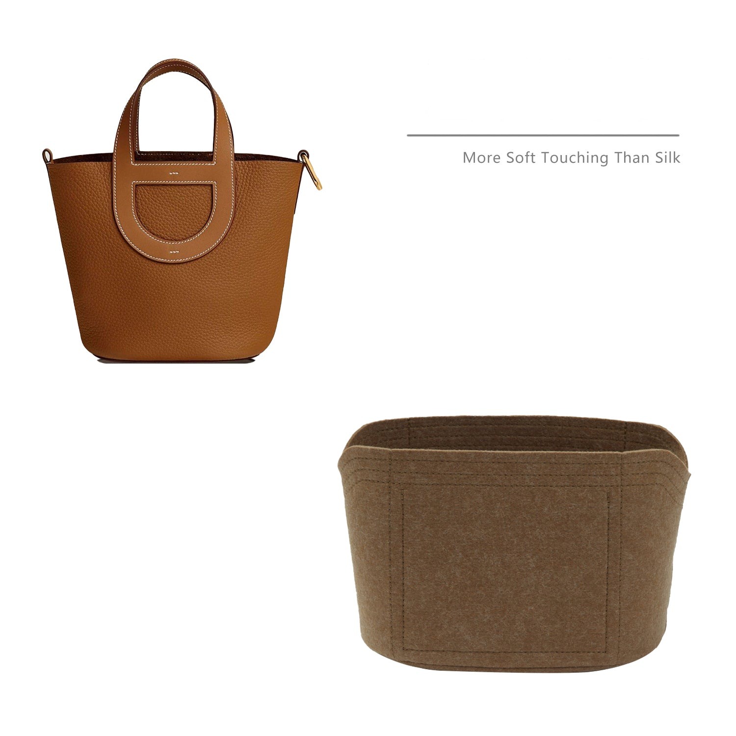 Premium Geldbörsen-Organizer für Hermes In-The-Loop 18 / 23 – 2 Fächer, Filz product image 3