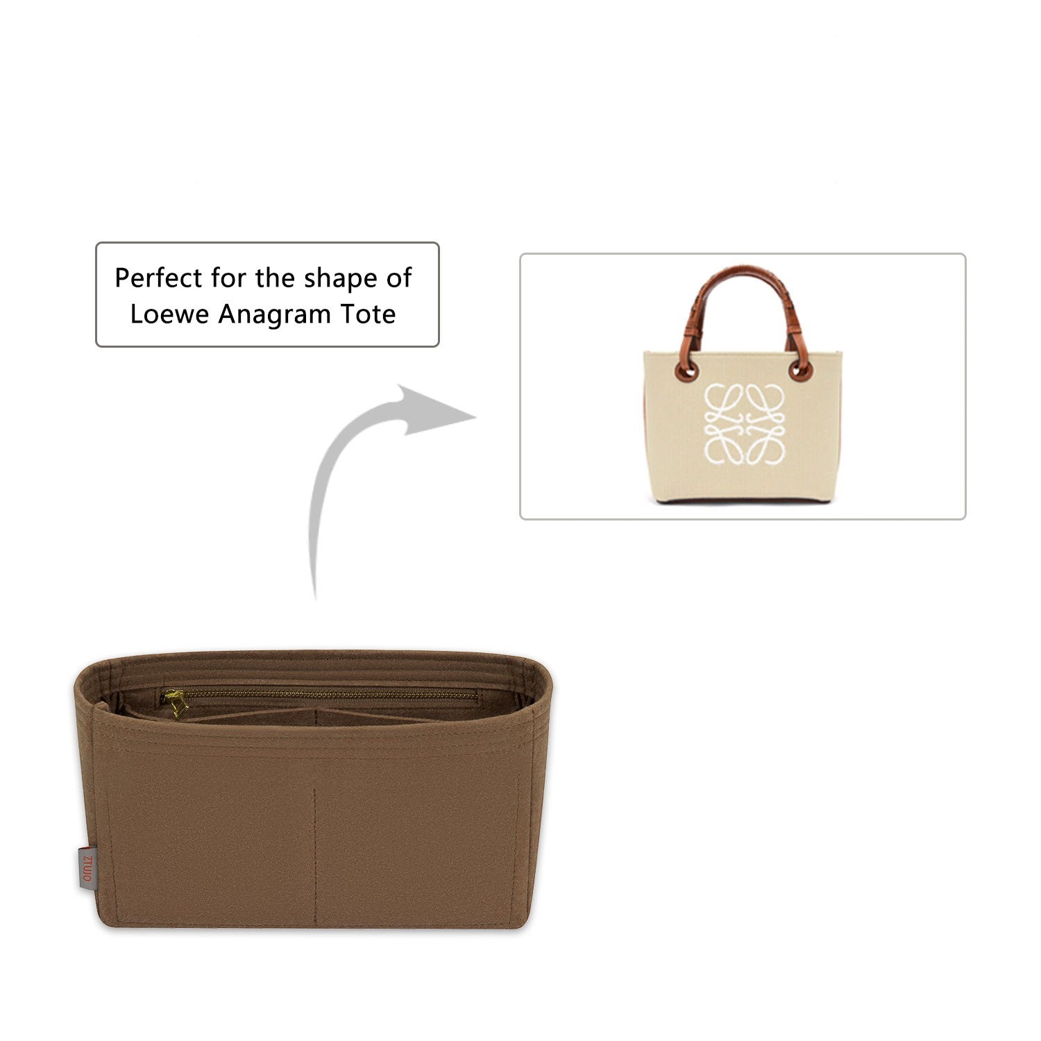 Чохол-органайзер для сумки Loewe Anagram Tote Mini / Small / Medium product image 5