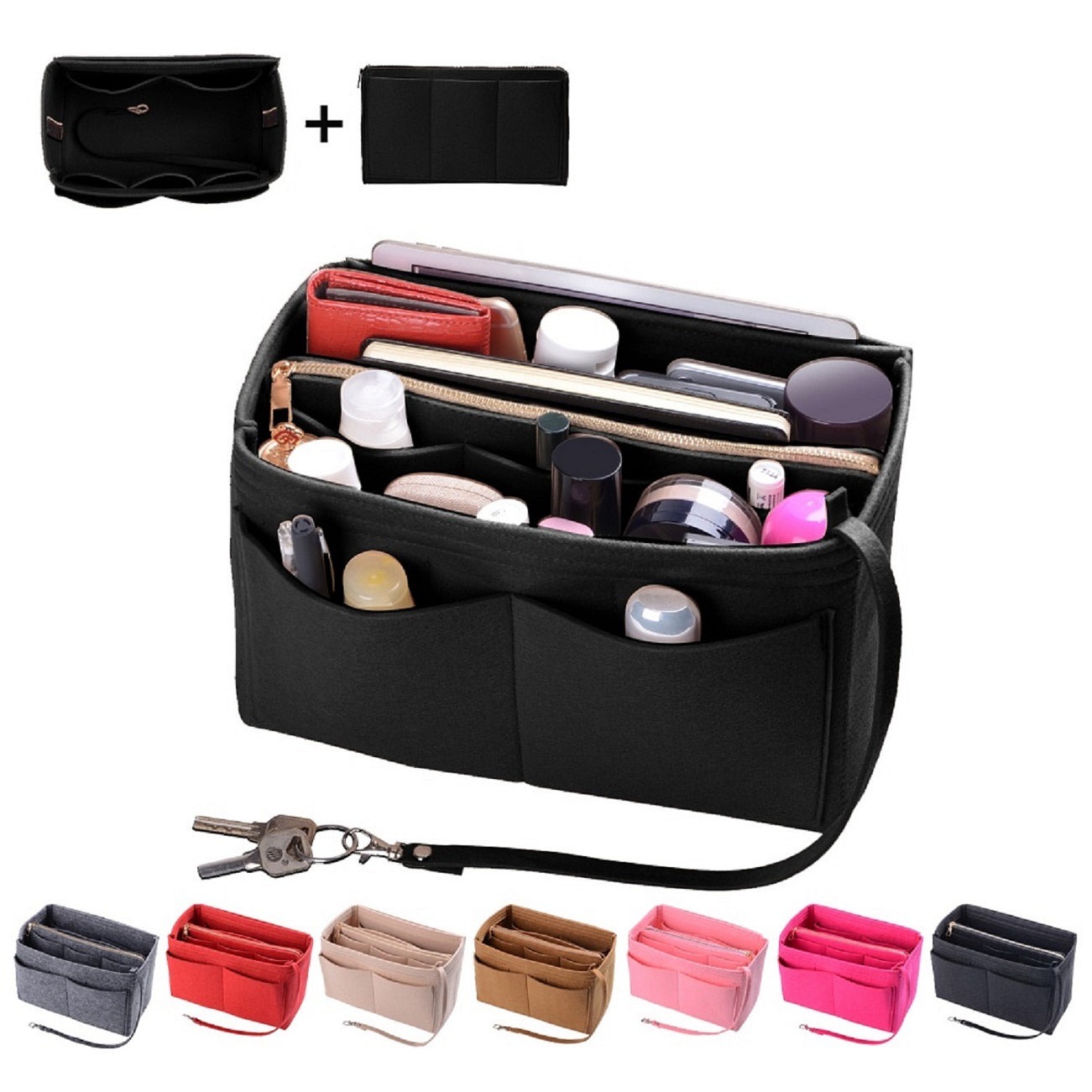 Organizér do kabelky pro LV Speedy Neverfull Tote – 6 velikostí, vložka do tašky z plsti se zipem detail image 8