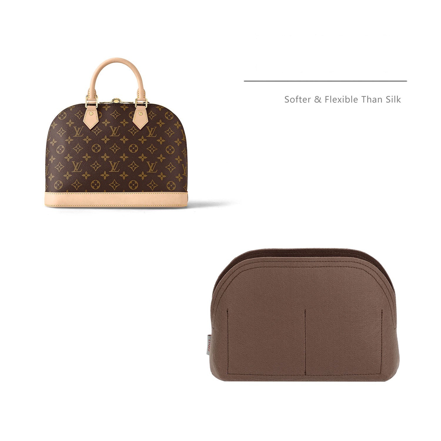 Organizador de Bolsa para LV Alma BB / PM / MM – Inserção de Feltro Premium