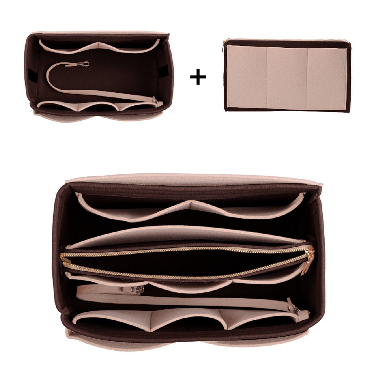 Organizador para Bolsa LV Speedy Neverfull Tote – 6 Tamanhos, Insert de Feltro para Bolsa com Zíper product image 48