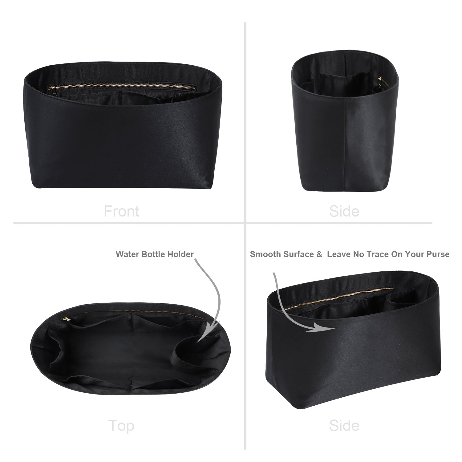 Hedvábná vložka do kabelky s zipem – pasuje na LV Neverfull, Speedy, Onthego, Artsy, tote – 6 velikostí product image 9