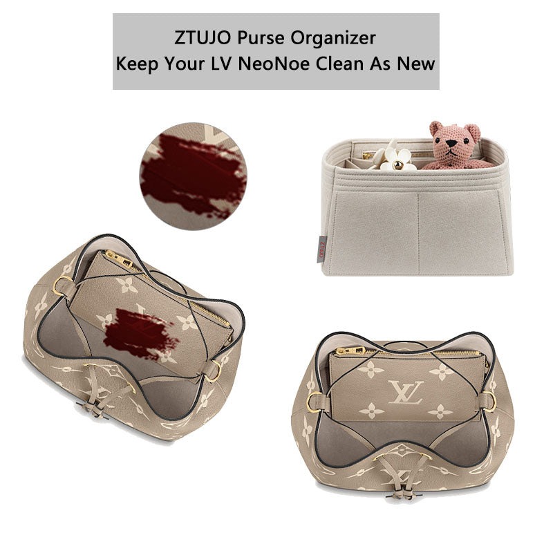 Penyusun Beg untuk LV NeoNoe – Sisipan Felt 6 Poket, Kelabu Hangat atau Warna Tersuai product image 4