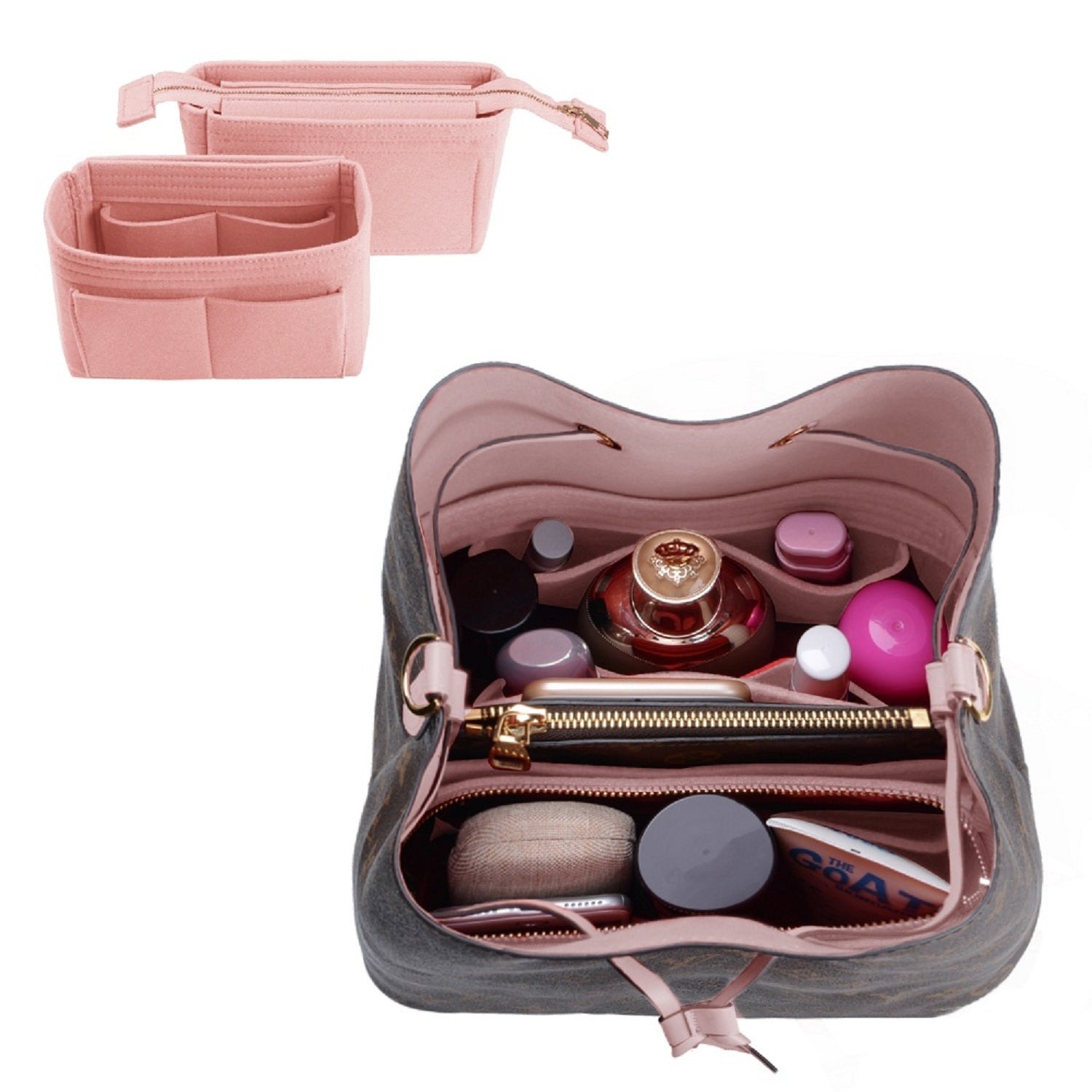 Organizador para Bolsa, Inserção Bolsa dentro de Bolsa com 2 Unidades para a Série LV NeoNoe Noé